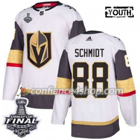 Adidas Maillot de Hockey Vegas Golden Knights Nate Schmidt 88 Blanc 2018 Stanley Cup Final Patch Authentic - Enfant